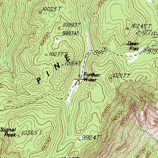 Topographic Map of Further Water, UT