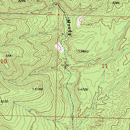 Topographic Map of Gardner Draw, UT