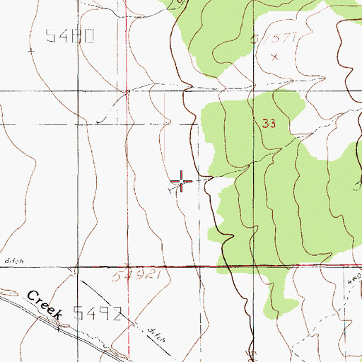 Topographic Map of Gardners Fork, UT