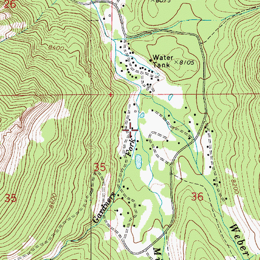 Topographic Map of Gardners Fork, UT