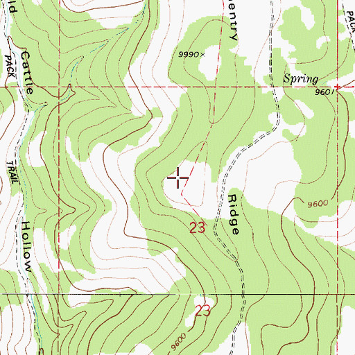 Topographic Map of Gentry Ridge, UT