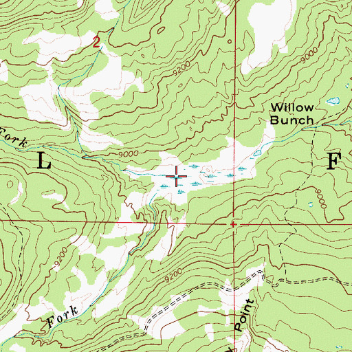 Topographic Map of Georges Fork, UT