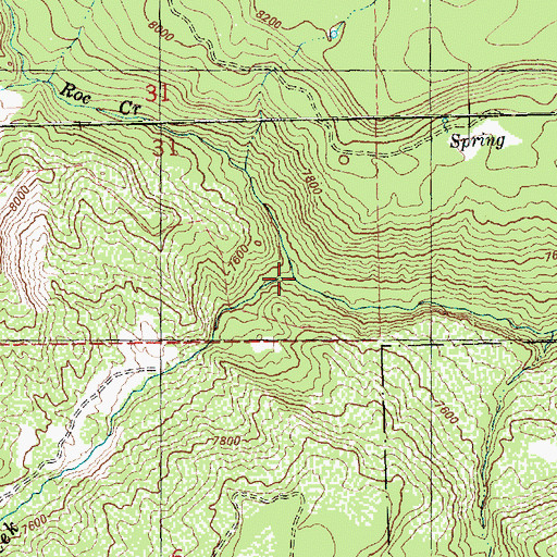 Topographic Map of Geyser Creek, UT
