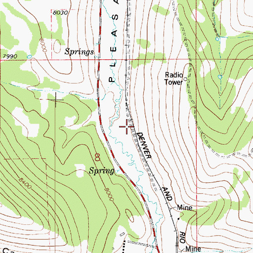 Topographic Map of Gibson Mine, UT