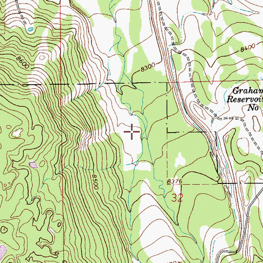 Topographic Map of Gilbert Creek, UT