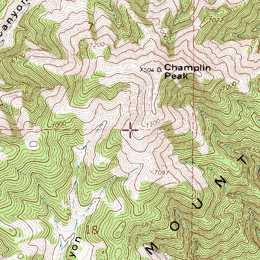 Topographic Map of Gilson Mountains, UT