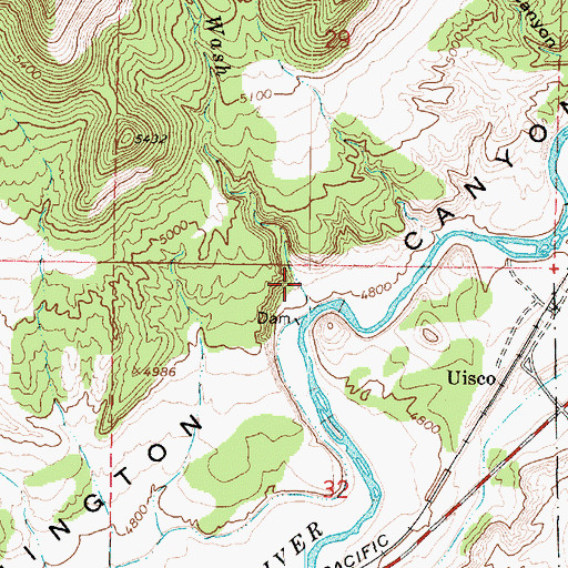 Topographic Map of Gilson Wash, UT