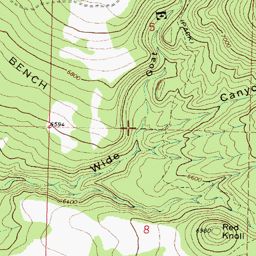 Topographic Map of Goat Canyon, UT