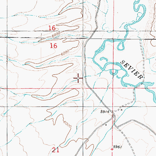 Topographic Map of Gold Gulch, UT