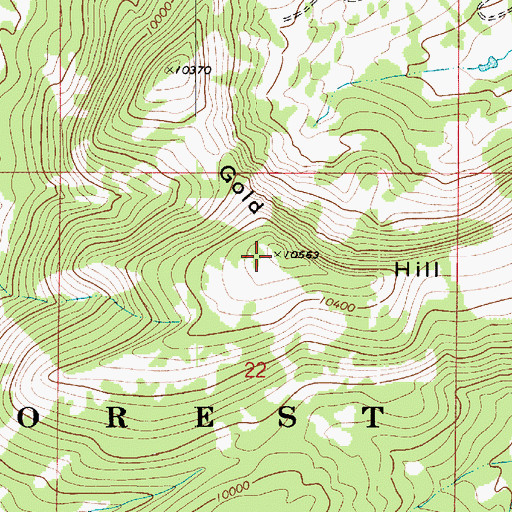 Topographic Map of Gold Hill, UT