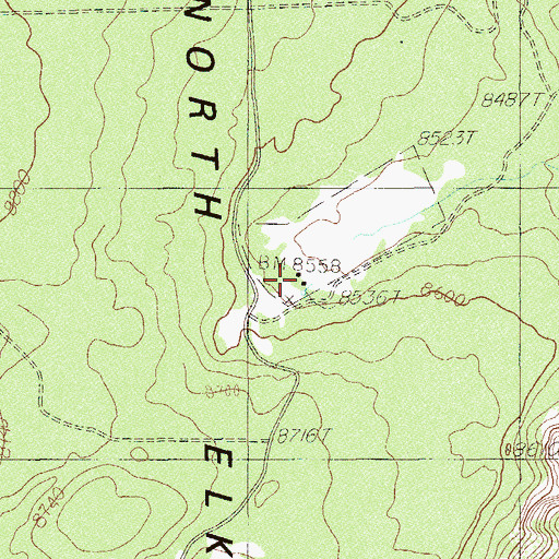 Topographic Map of Gooseberry Ranger Station, UT