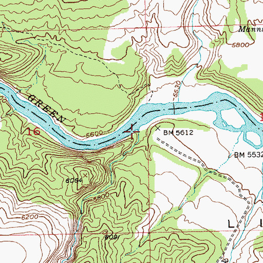 Topographic Map of Gorge Creek, UT