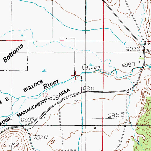 Topographic Map of Government Creek, UT