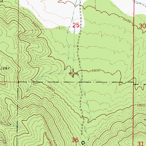 Topographic Map of Graball Canyon, UT