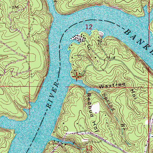 Topographic Map of Dunns Camp, AL