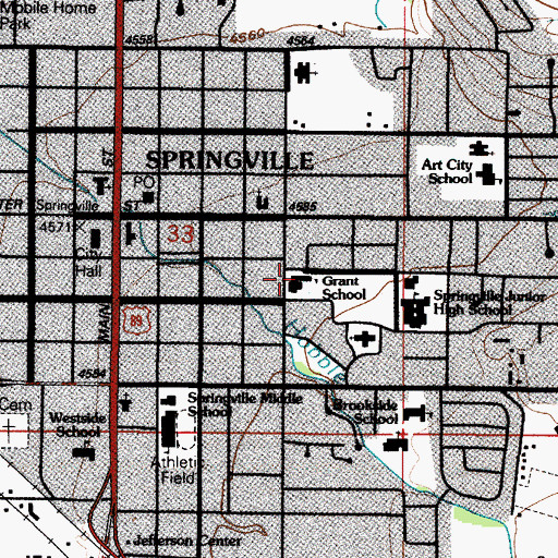 Topographic Map of Legacy School, UT