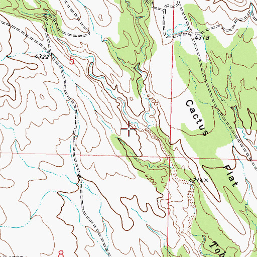 Topographic Map of Grapevine Wash, UT
