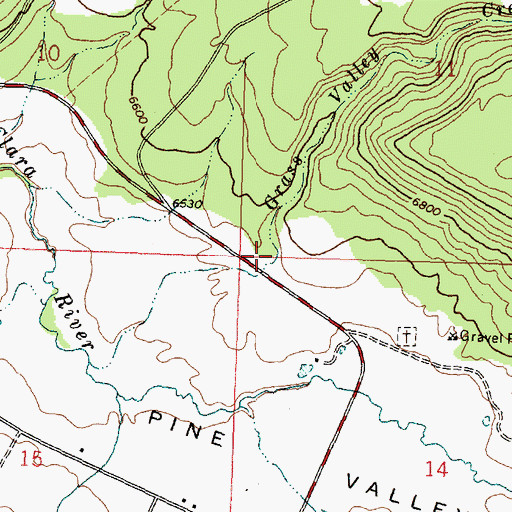 Topographic Map of Grass Valley, UT