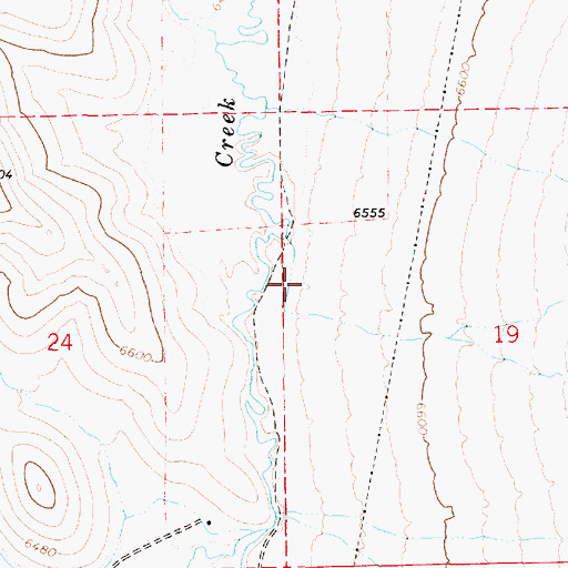 Topographic Map of Grass Valley, UT