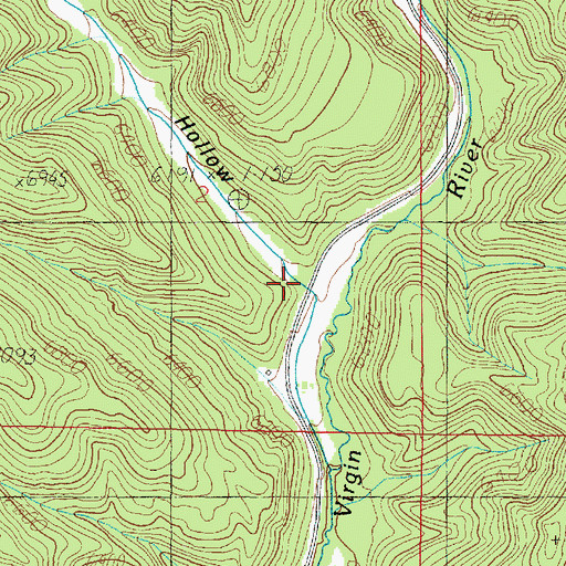 Topographic Map of Grassy Canyon, UT