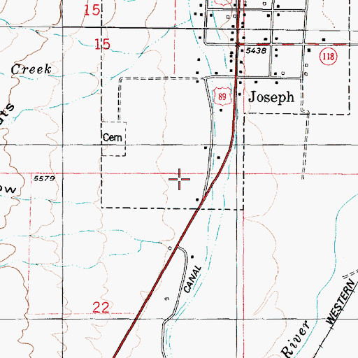 Topographic Map of Graveyard Hollow, UT