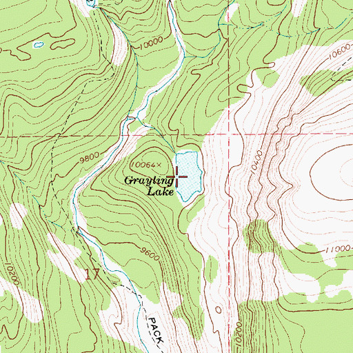 Topographic Map of Grayling Lake, UT