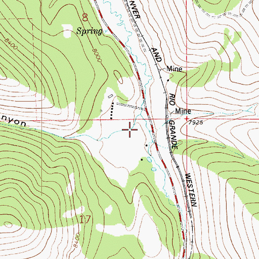 Topographic Map of Green Canyon, UT