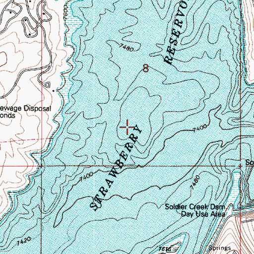 Topographic Map of Green Knoll, UT