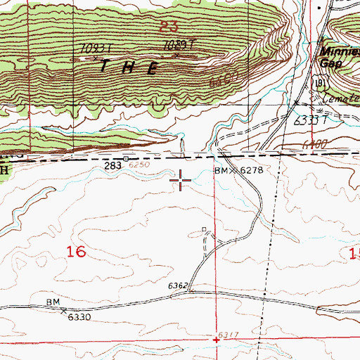 Topographic Map of Grindstone Wash, UT