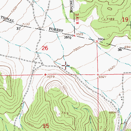 Topographic Map of Grouse Creek, UT