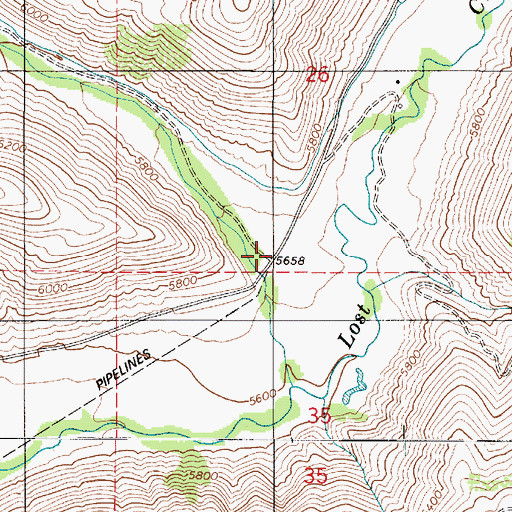 Topographic Map of Guildersleeve Canyon, UT