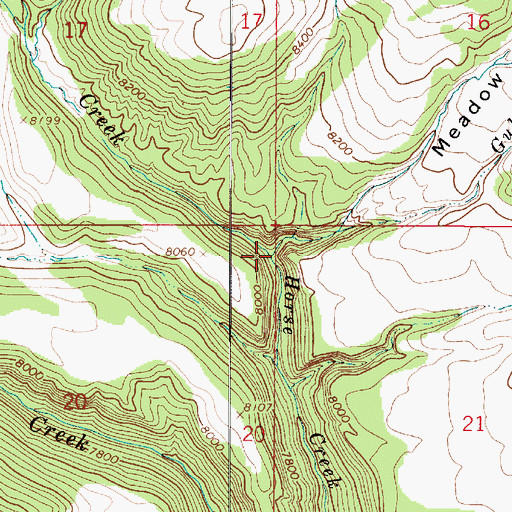 Topographic Map of Gulch Creek, UT