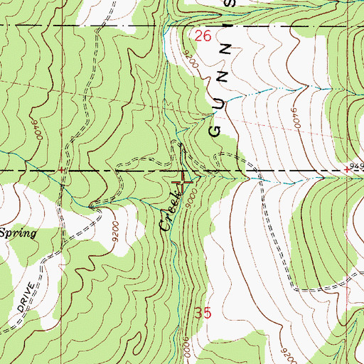 Topographic Map of Gunnison Valley, UT