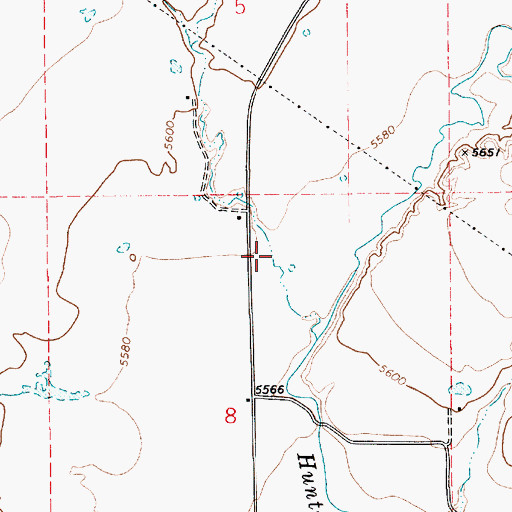 Topographic Map of Guymon Wash, UT