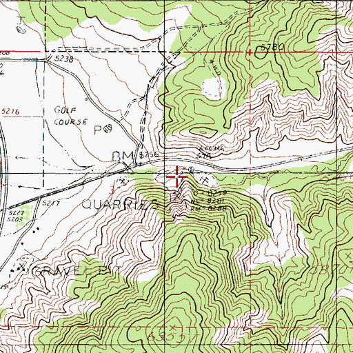 Topographic Map of Gypsum Mill, UT