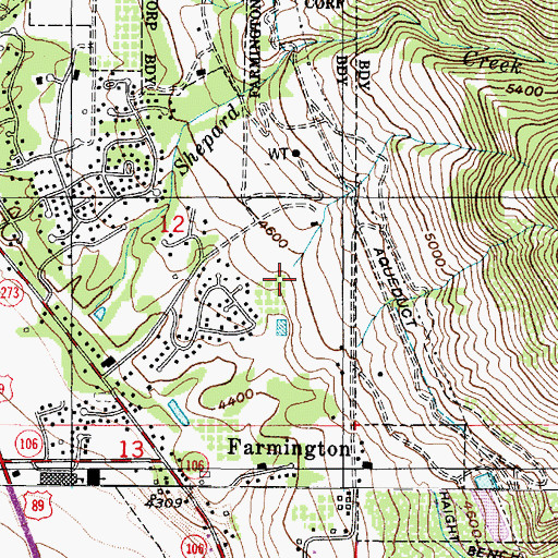 Topographic Map of Haight Bench Canal, UT