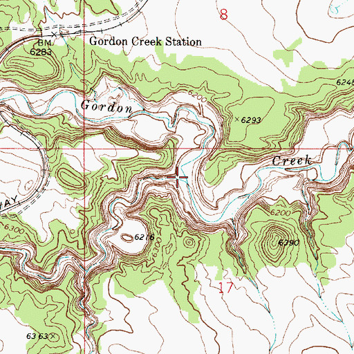 Topographic Map of Haley Canyon, UT