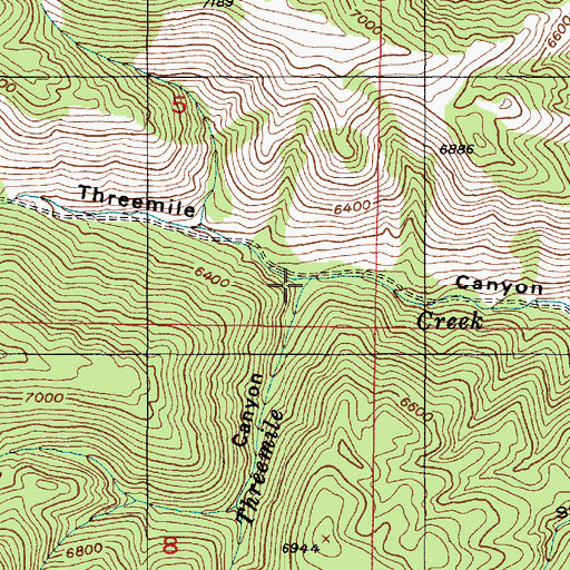 Topographic Map of Halfway Canyon, UT