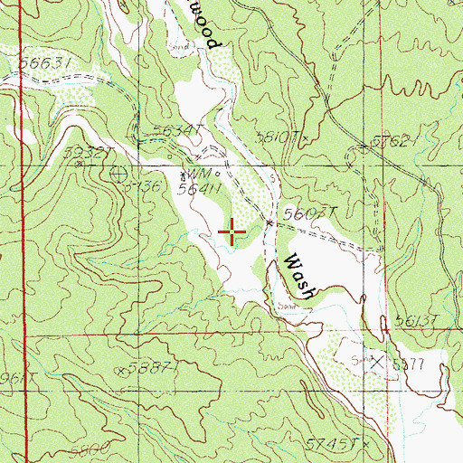 Topographic Map of Hammond Canyon, UT