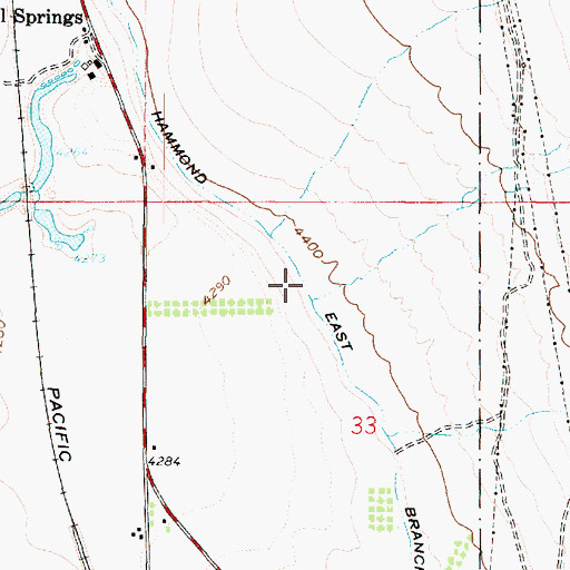 Topographic Map of Hammond East Branch Canal, UT