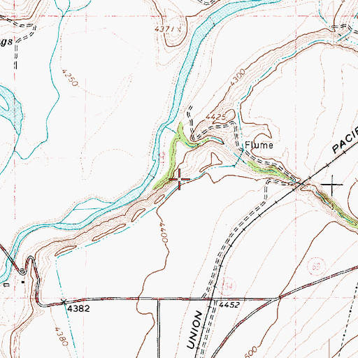 Topographic Map of Hammond Main Canal, UT