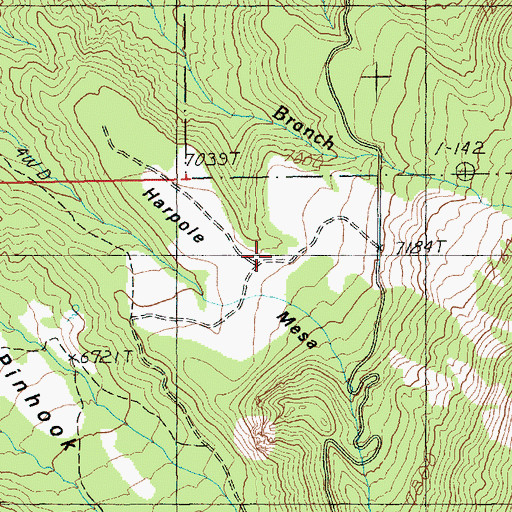 Topographic Map of Harpole Mesa, UT