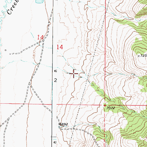 Topographic Map of Hatch Canyon, UT