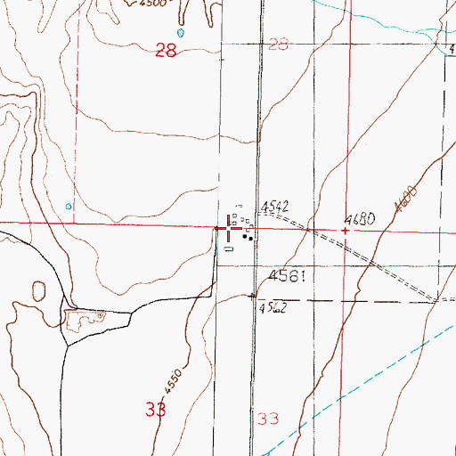 Topographic Map of Hatch Ranch, UT