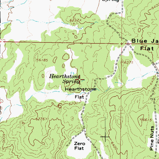 Topographic Map of Hearthstone Spring, UT