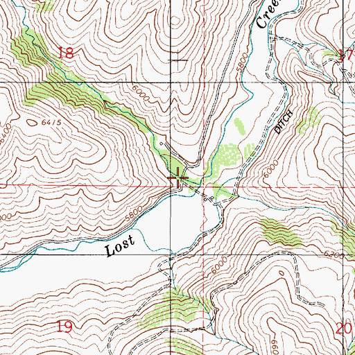 Topographic Map of Hell Canyon, UT