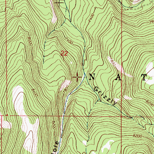 Topographic Map of Hell Hole, UT