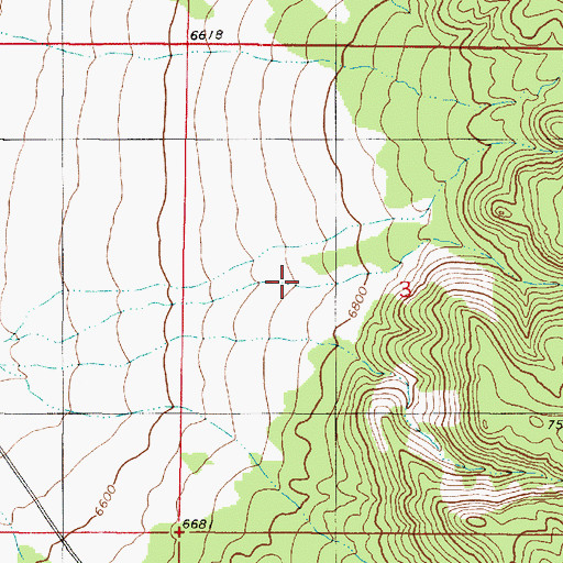 Topographic Map of Hell Hole Canyon, UT