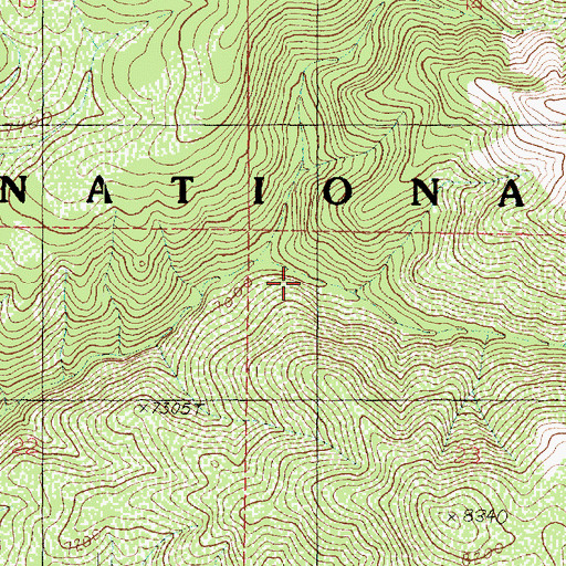 Topographic Map of Hell Hole Canyon, UT