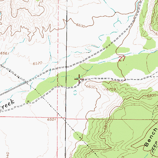 Topographic Map of Henderson Canyon, UT